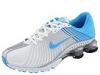 Adidasi femei Nike - Shox Experience+ - White/Vivid Blue-Metallic Silver