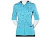 Bluze femei Roxy - Erin S/S Hoodie - Maui Blue