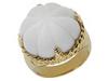 Diverse femei Just Cavalli - Rounded Enamel Cocktail Ring - Gold/White