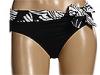 Special Vara femei Tommy Bahama - Floating Fronds High Waist Sash Hipster - Midnight/White