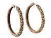 Diverse femei Carolee - Runway Military Hoop Pierced Earrings - Gold/Brown Antique
