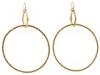 Diverse femei Jessica Simpson - Hammered Hoop Drop Earrings - Antiqued Gold