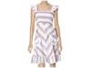 Rochii femei betsey johnson - caribbean striped linen dress -