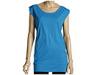 Tricouri femei Volcom - Turnaround S/S Tunic Top - Bright Blue