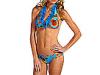 Special Vara femei Jean Paul Gaultier - Floral Ruffle Bikini - Blue Multi