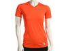 Tricouri femei Nike - Pro Fitted Short-Sleeve Top - Bright Coral/(Cool Grey)