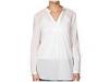 Bluze femei Michael Kors - Band Collar V-Neck Tunic - White