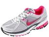 Adidasi femei Nike - Air Span+ 6 - Metallic Silver/Vivid Pink-White-Dark Grey
