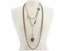 Diverse femei Betsey Johnson - Betsey Paris Glitter Heart Necklace - Pearl