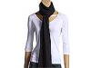Esarfe si fulare femei Jessica Simpson - Cable Knit Scarf with Embroidered Logo - Charcoal