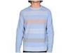 Pulovere barbati Le Tigre - Le TIGRE Striped Raglan Crew Sweater - Cornflower