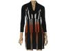 Rochii femei Ali Ro - Printed Silk Jersey Dress w/ Cowl Neck - Black/Bossanova