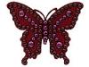 Diverse femei Tarina Tarantino  - Crystallized Electric Butterfly Stretch Ring - Burgundy
