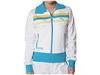 Jachete femei Puma Lifestyle - Sweat Jacket - White/Vivid Blue/ Aspen Gold