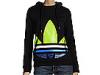 Bluze femei Adidas Originals - Colorblock Trefoil Hoodie - Black
