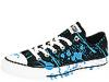 Adidasi femei Converse - Chuck Taylor&#174  All Star&#174  Splatter Ox - Black/Vivid Blue/Splatter