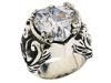 Diverse femei king baby studio - clear cz heart ring - sterling silver
