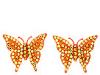 Diverse femei Tarina Tarantino  - Small Butterfly Earrings - Orange
