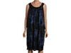 Rochii femei Michael Kors - Plus Size Smokey Tie-Dye Jewel Neck Dress - Washed Indigo