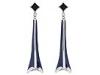 Diverse femei andrew hamilton - eiffel tower earrings silver - navy