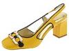 Pantofi femei Marc Jacobs - Posted Slg Chain Orn - Yellow/ Navy Vogue Patent
