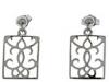 Diverse femei Andrew Hamilton Crawford - Resin Damask Earrings Silver - Clear Translucent