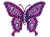Diverse femei Tarina Tarantino  - Crystallized Electric Butterfly Stretch Ring - Purple