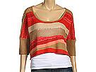 Bluze femei Free People - 80\'s Stripe Sweater - Hot Coral