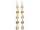 Diverse femei Carolee - High Gloss Linear Drop Earrings - Multi Gold