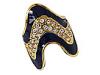 Diverse femei Jessica Elliot - Skinny \"Wave\" Candy Rings - Navy/Gold