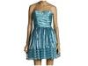 Rochii femei Betsey Johnson - Evening Stripe Organza Dress - Blue