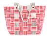 Genti de mana femei Lacoste - Summer Wave Shopping Bag - Strawberry Sorbet