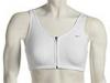 Lenjerie femei Nike - Updated Zip Front Bra - White/White/(Neutral Grey)