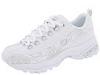 Adidasi femei Skechers - Flowered - White