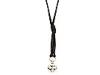 Diverse femei King Baby Studio - Button Leather Necklace - Black/Mb Cross