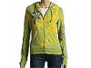 Jachete femei Ed Hardy - Panther & Roses Multiprint Hoodie - Lime