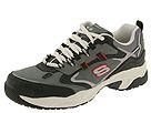 Adidasi barbati Skechers - Enervator - Wally - Charcoal & Black/Red Trim