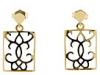 Diverse femei Andrew Hamilton Crawford - Resin Damask Earrings Gold - Clear Translucent