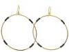 Diverse femei Jules Smith - Life Saver Hoops - Black And Gold