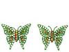 Diverse femei Tarina Tarantino  - Small Butterfly Earrings - Green