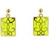 Diverse femei Andrew Hamilton Crawford - Resin Damask Earrings Gold - Lime Translucent