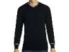 Pulovere barbati Fred Perry - Tipped V-Neck Sweater - Navy