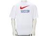 Tricouri barbati Nike - Short-Sleeve Dri-Fit Soccer Tee - White/Sport Red