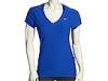 Tricouri femei Nike - Victory Dri-Fit Poly S/S Top - Blue Sapphire/Blue Sapphire/Blue Sapphire/(White)