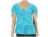 Tricouri femei Roxy - Wanderer V-Neck Top - Scuba Blue