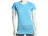 Bluze femei Nike - Seamless Banded Tee - Powder Blue/(Matte Silver)