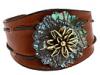 Diverse femei fossil - abalone flower leather cuff -