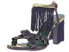 Sandale femei Irregular Choice - Toulouse - Purple Leather / Purple Fur / Purple Tassels