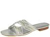 Sandale femei Calvin Klein (CK) - Calvin Klein Nina - Silver/Gold Metallic Kid Skin