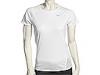 Tricouri femei Nike - Soft Hand S/S Base Layer Top - White/Black/(Reflective Silver)